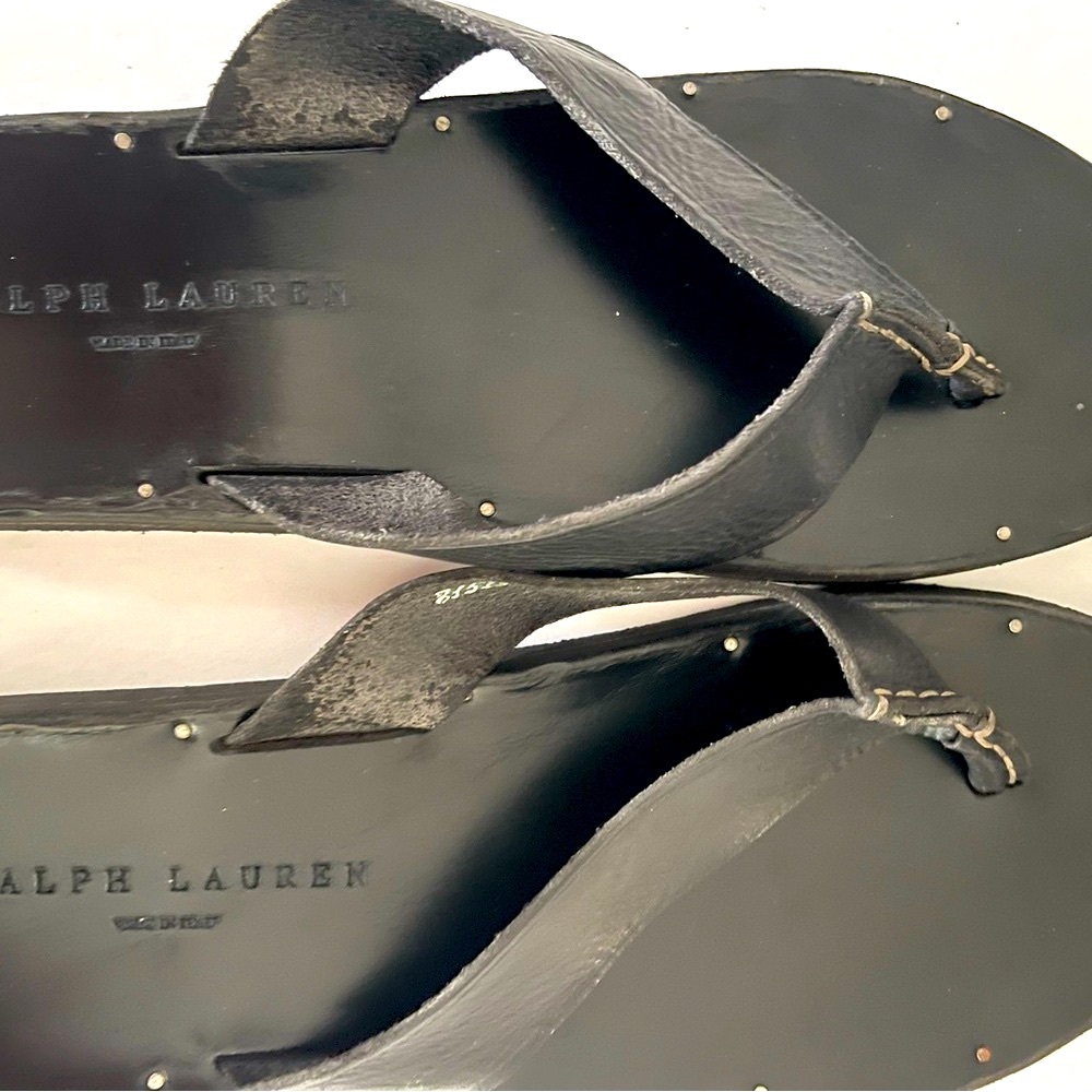 Ralph Lauren Men’s Black slippers - Picture 7 of 8